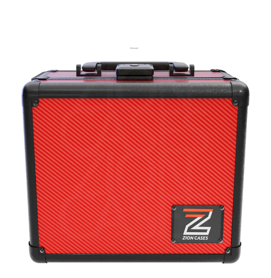 Zion Case Slab Case 2 Row Carbon Fiber Red