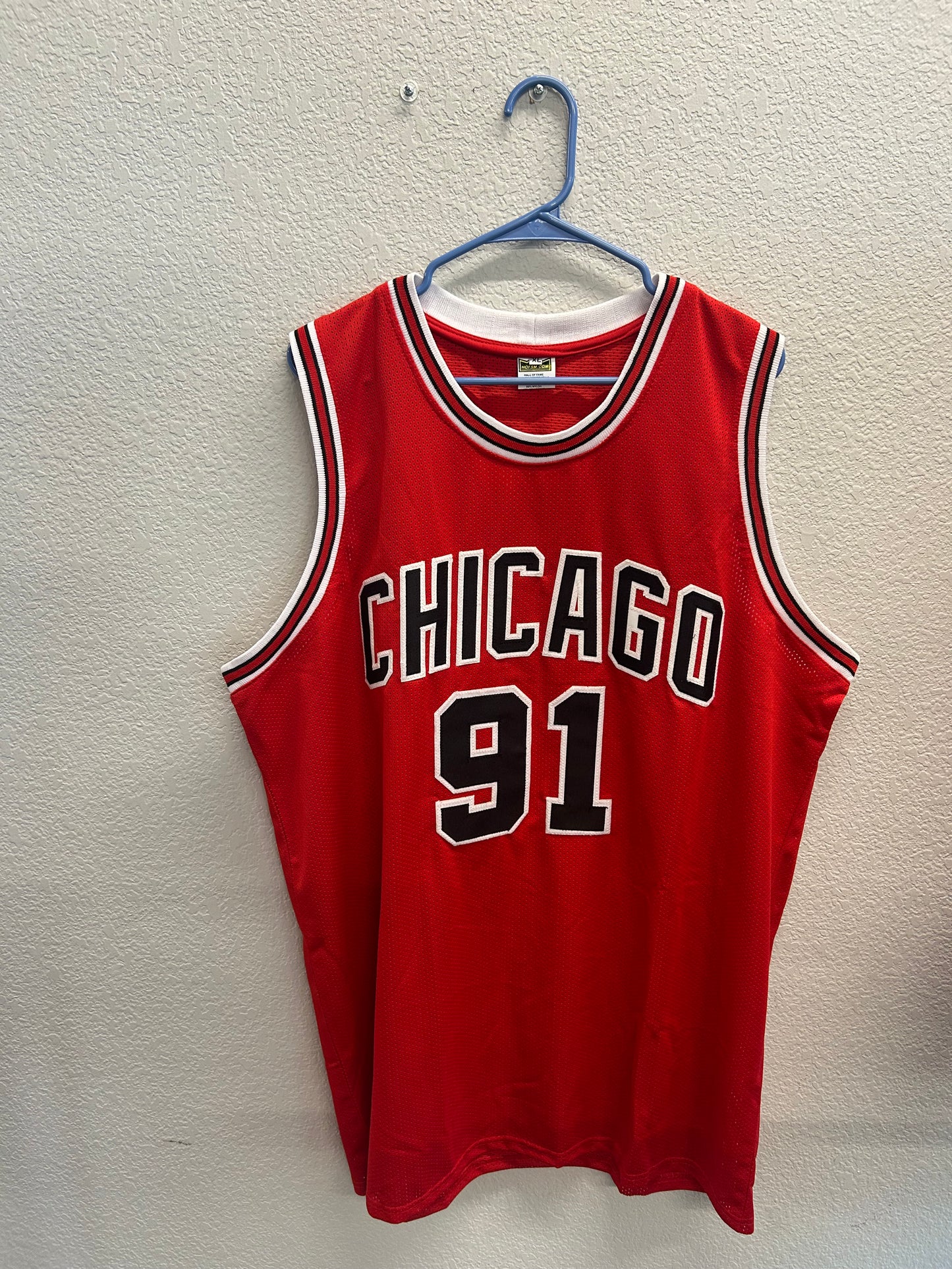 Denis Rodman Chicago Bulls Jersey BGS COA XL