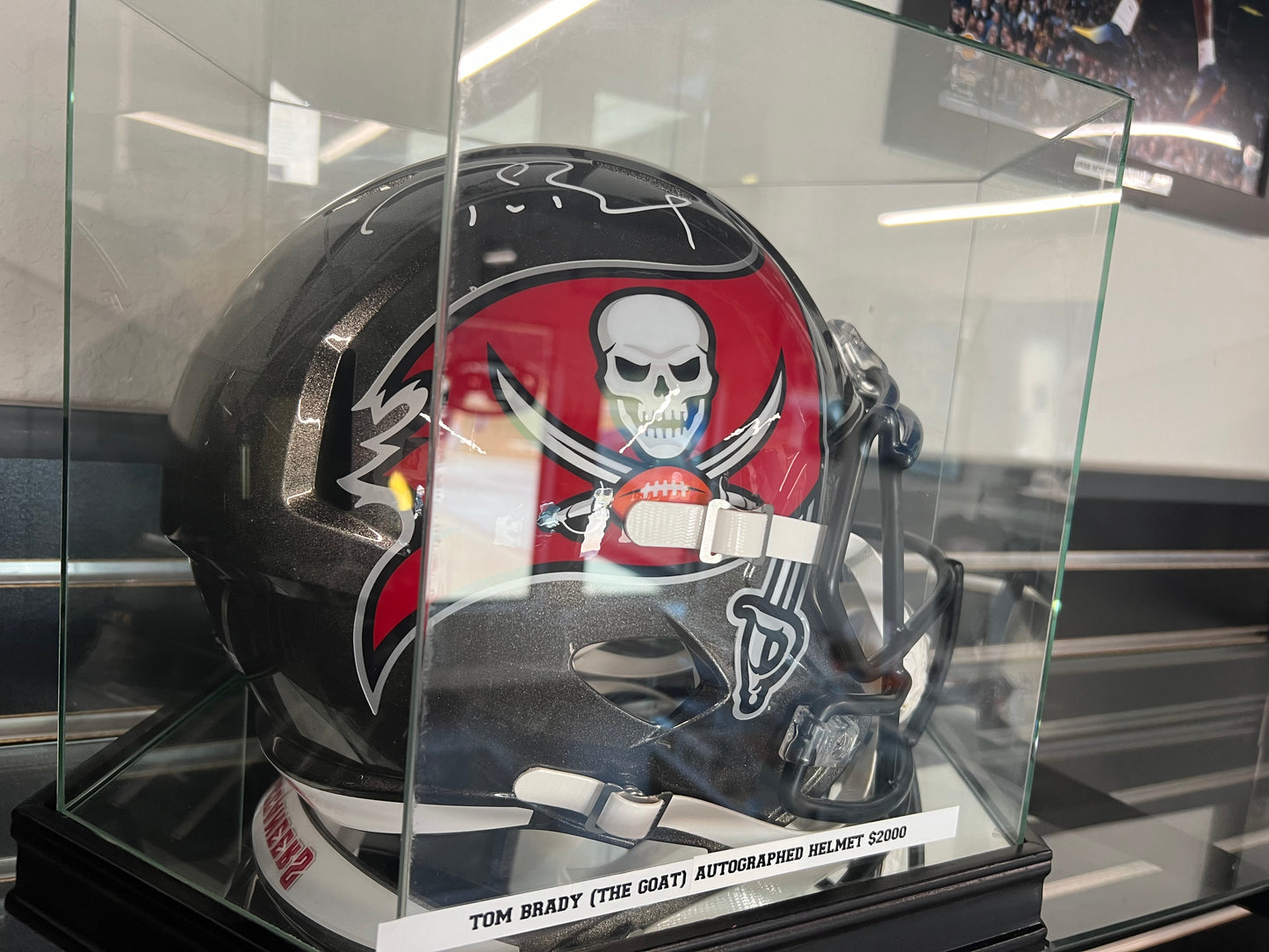 Tom Brady Buccaneers Helmet Fanatics COA