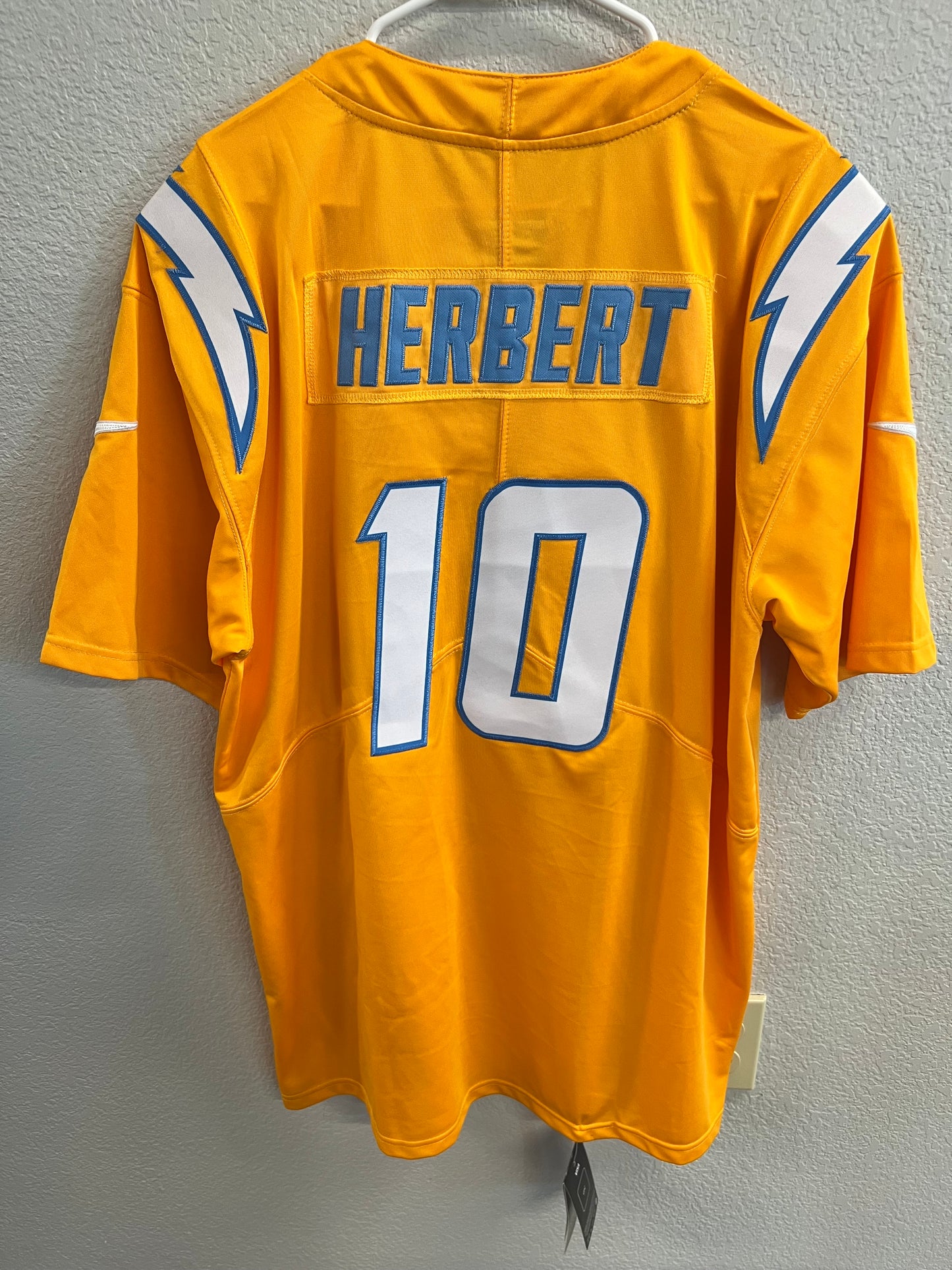 Justin Herbert Chargers Yellow Alternate Nike Jersey