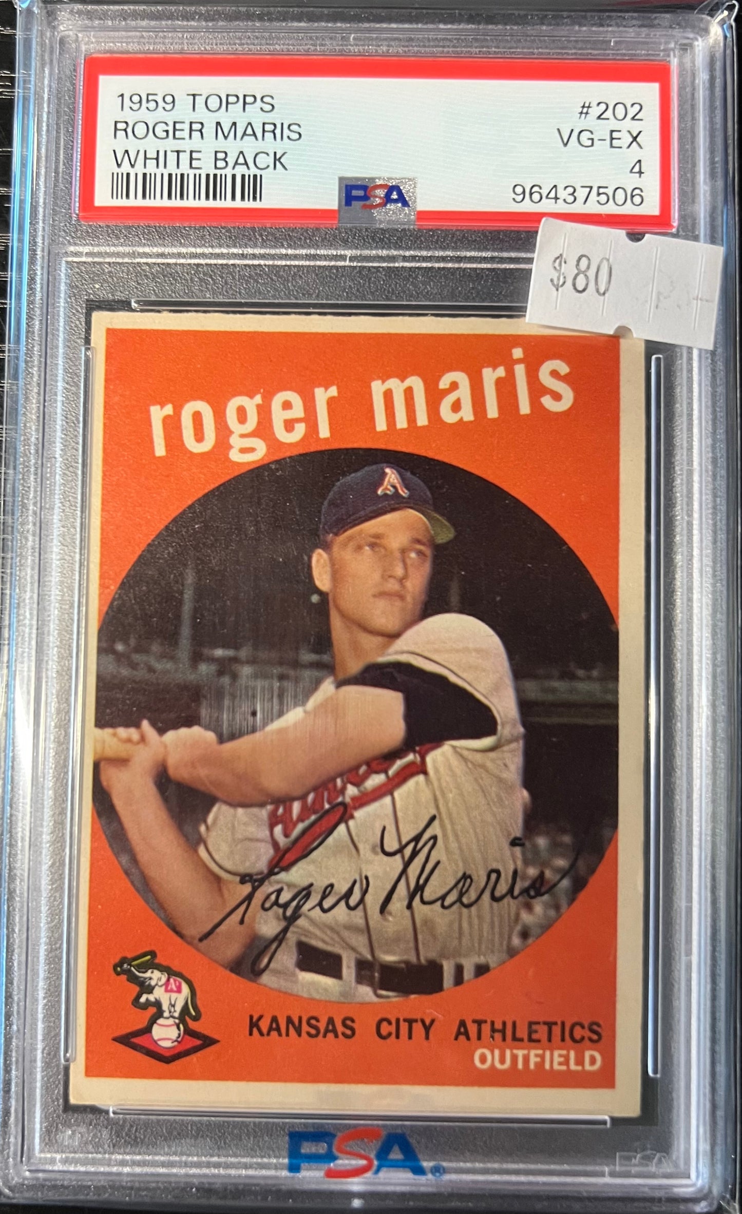 PSA 4 ROGER MARIS 1959 TOPPS #202