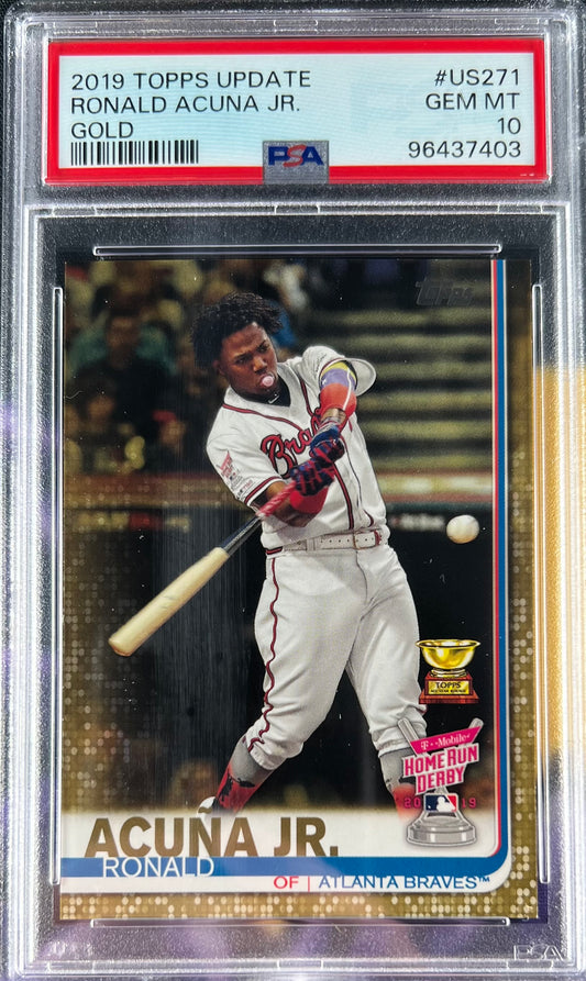 PSA 10 2019 Topps Update Ronald Acuna Jr. Gold