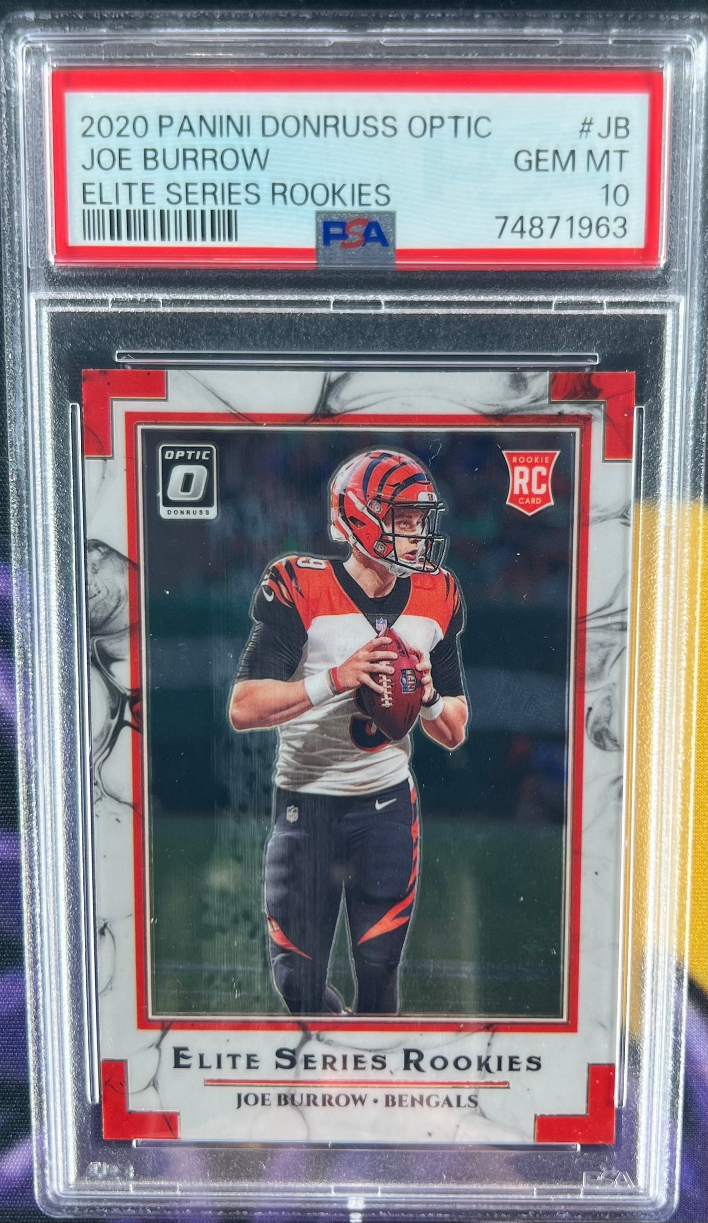 PSA 10 Joe Burrow Optic Elite