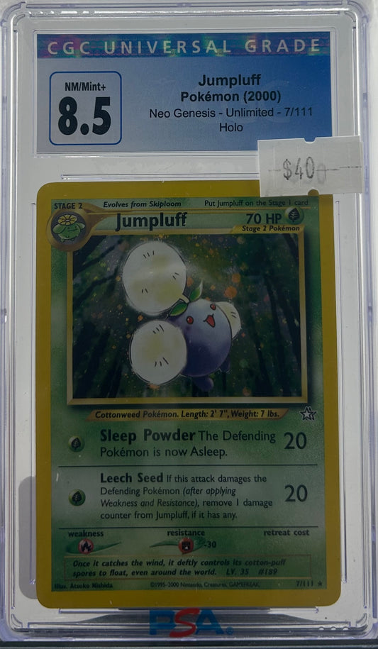 CGC 8.5 Jumpluff Holo Néo Genesis