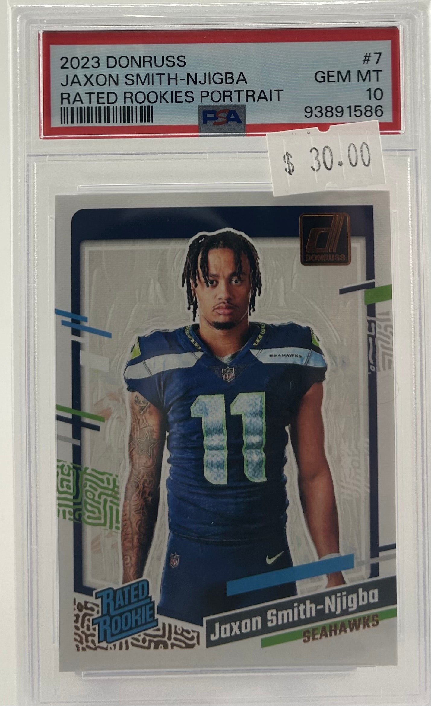 PSA 10 2023 Jaxon Smith-Njigba Rated Rookie Portrait