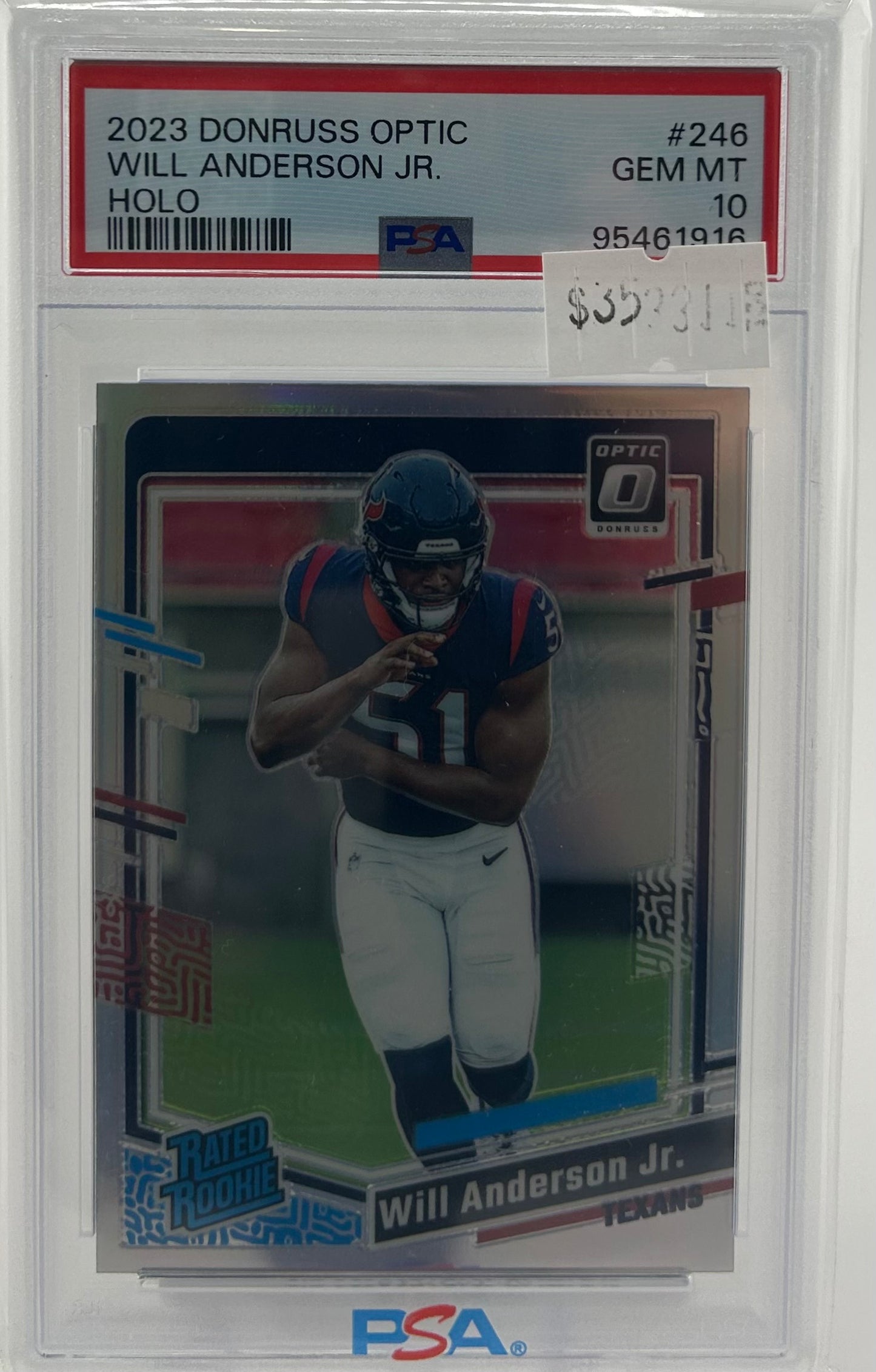 PSA 10 2023 Will Anderson Jr. Holo