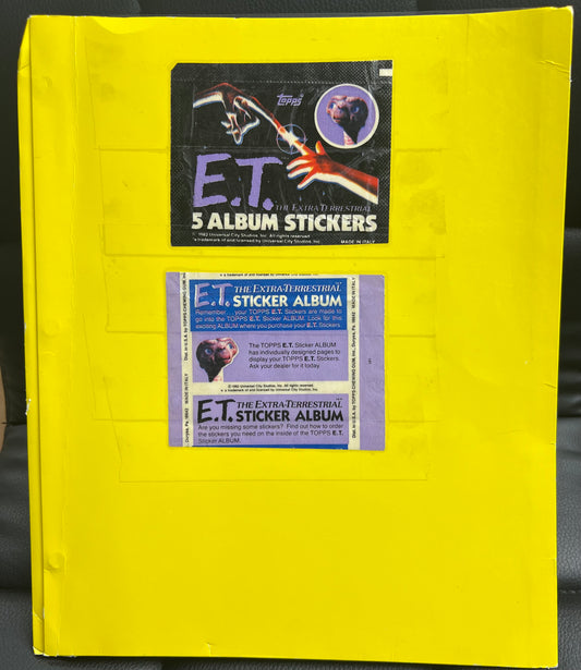 ET TOPPS Sticker Album Binder       ( Click View Full Details to see all cards in binder )