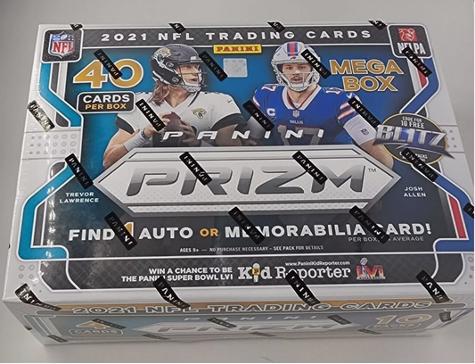 2021 Panini Prizm NFL Mega Box Target Exclusive 40ct