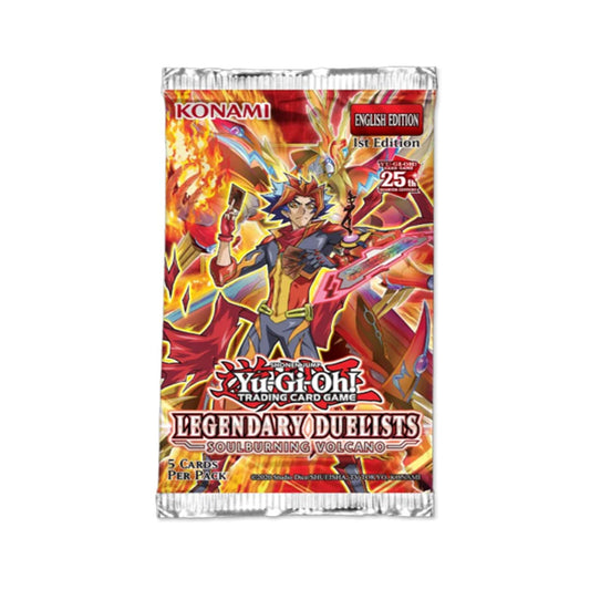 Yu-Gi-Oh! Legendary Duelists Soulburning Volcano 5-Card Booster Pack 1st