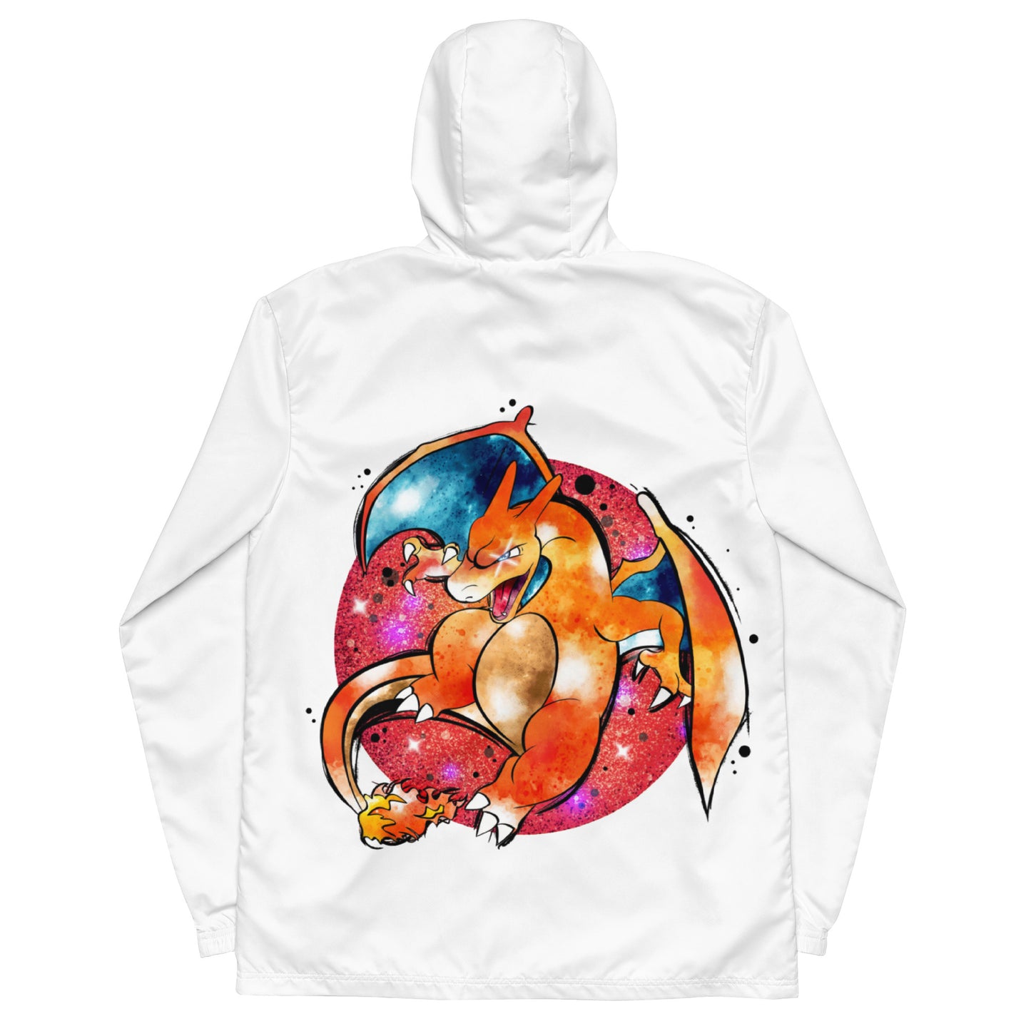 Eevee Evolution and Charizard Water Color Art Style Windbreaker