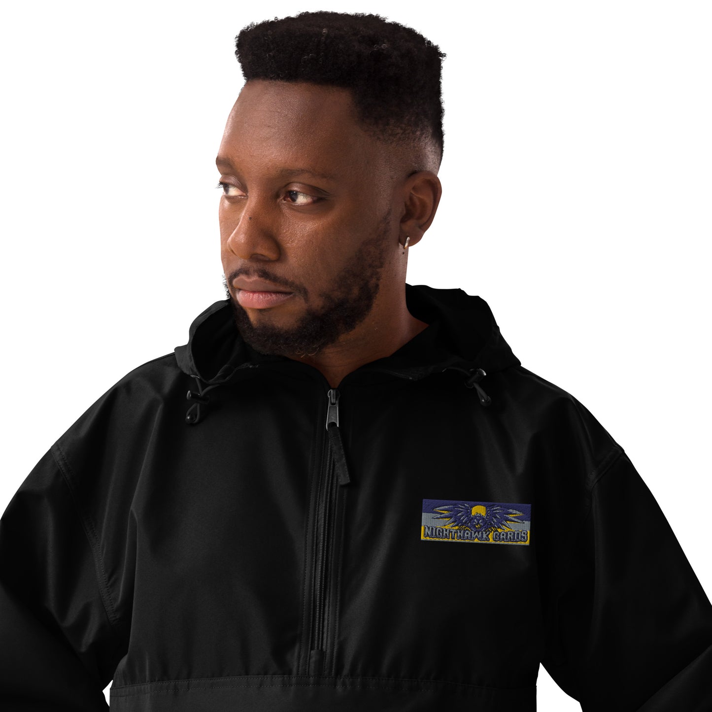 Embroidered Nighthawk Cards Champion Packable Jacket