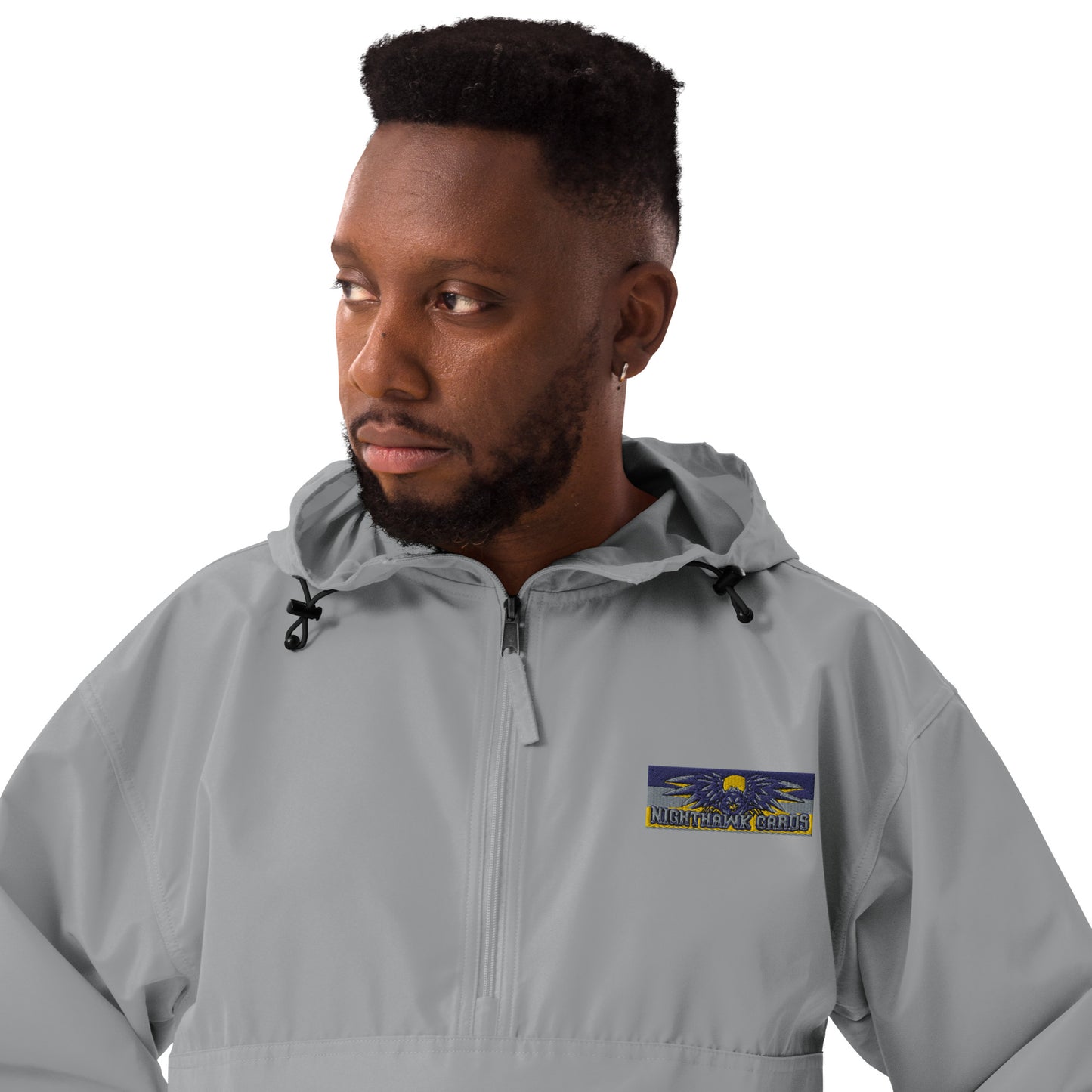 Embroidered Nighthawk Cards Champion Packable Jacket