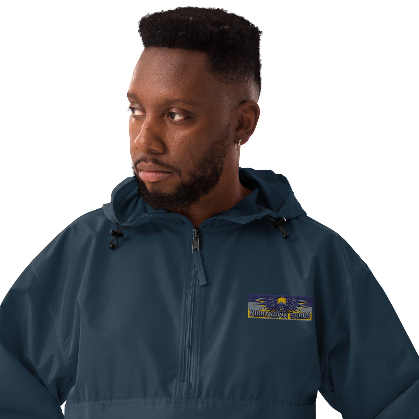 Embroidered Nighthawk Cards Champion Packable Jacket