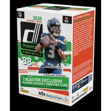 2020 Panini Donruss NFL Football Trading Cards Holiday Blaster Box