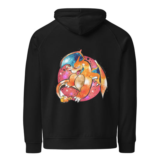 Charizard & Eeveelution eco raglan hoodie