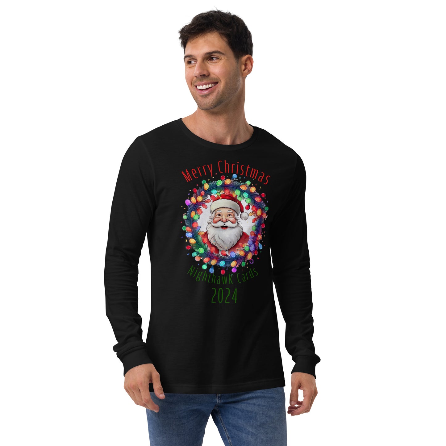 Nighthawk Cards Christmas 2024 Unisex Long Sleeve Tee