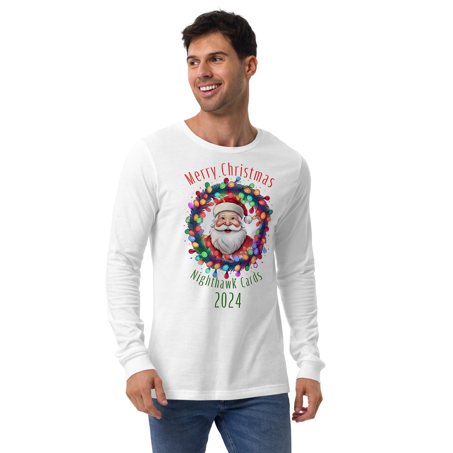 Nighthawk Cards Christmas 2024 Unisex Long Sleeve Tee