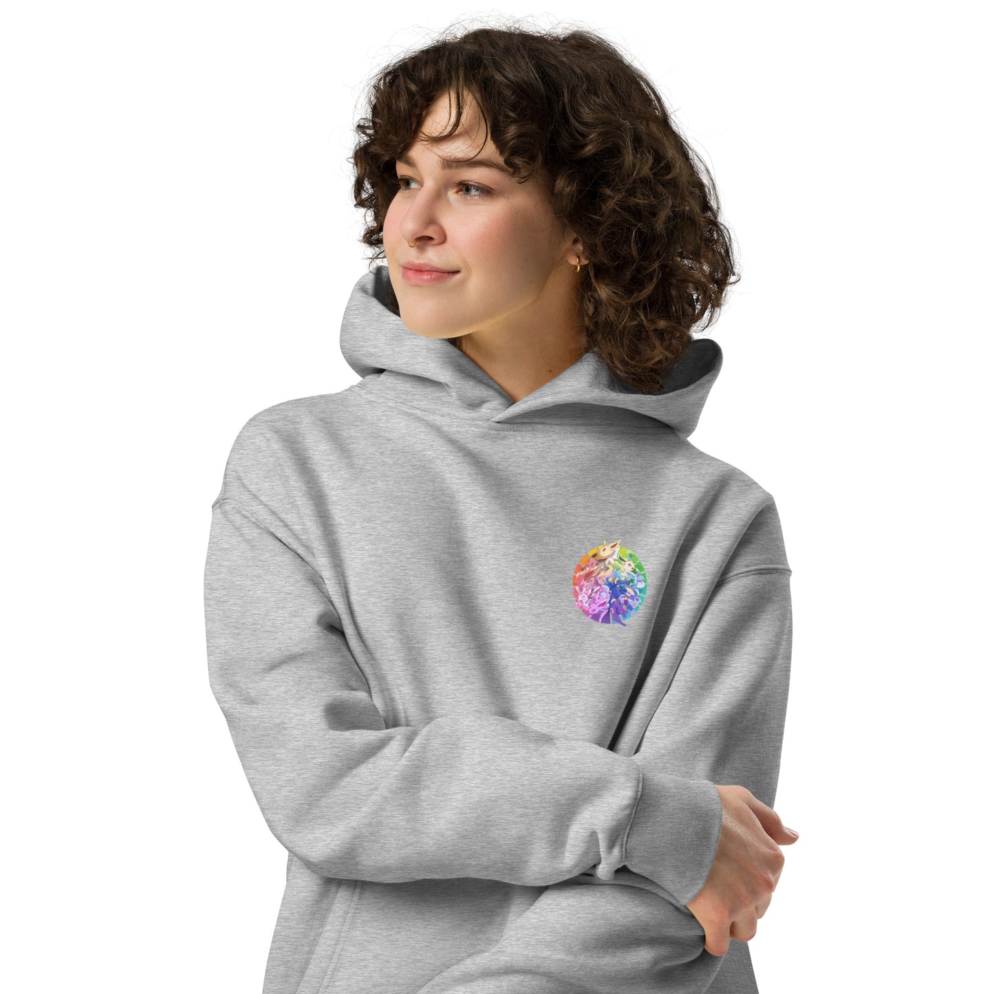 Eevee Evolution Wheel oversized hoodie