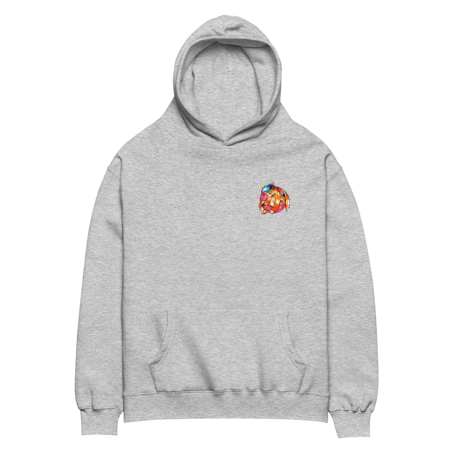 Charizard water paint oversized hoodie