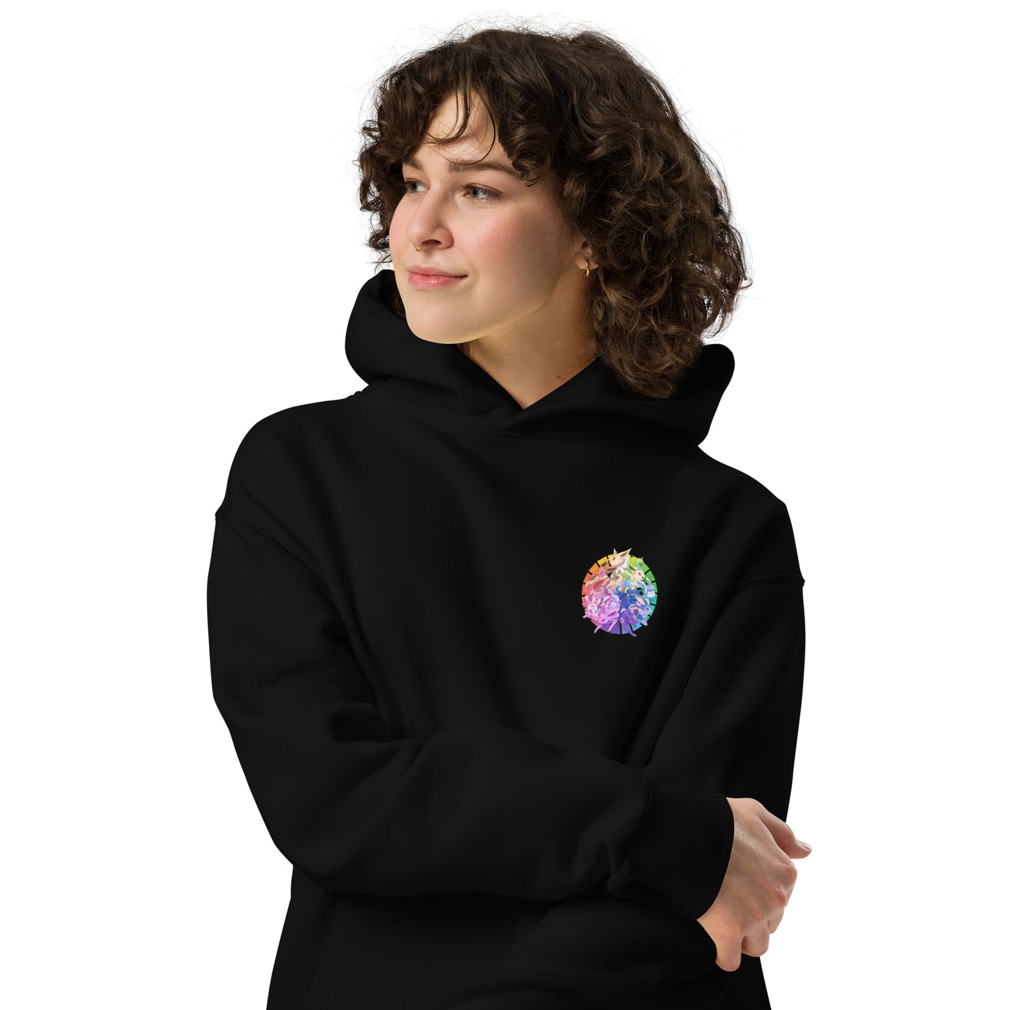 Eevee Evolution Wheel oversized hoodie