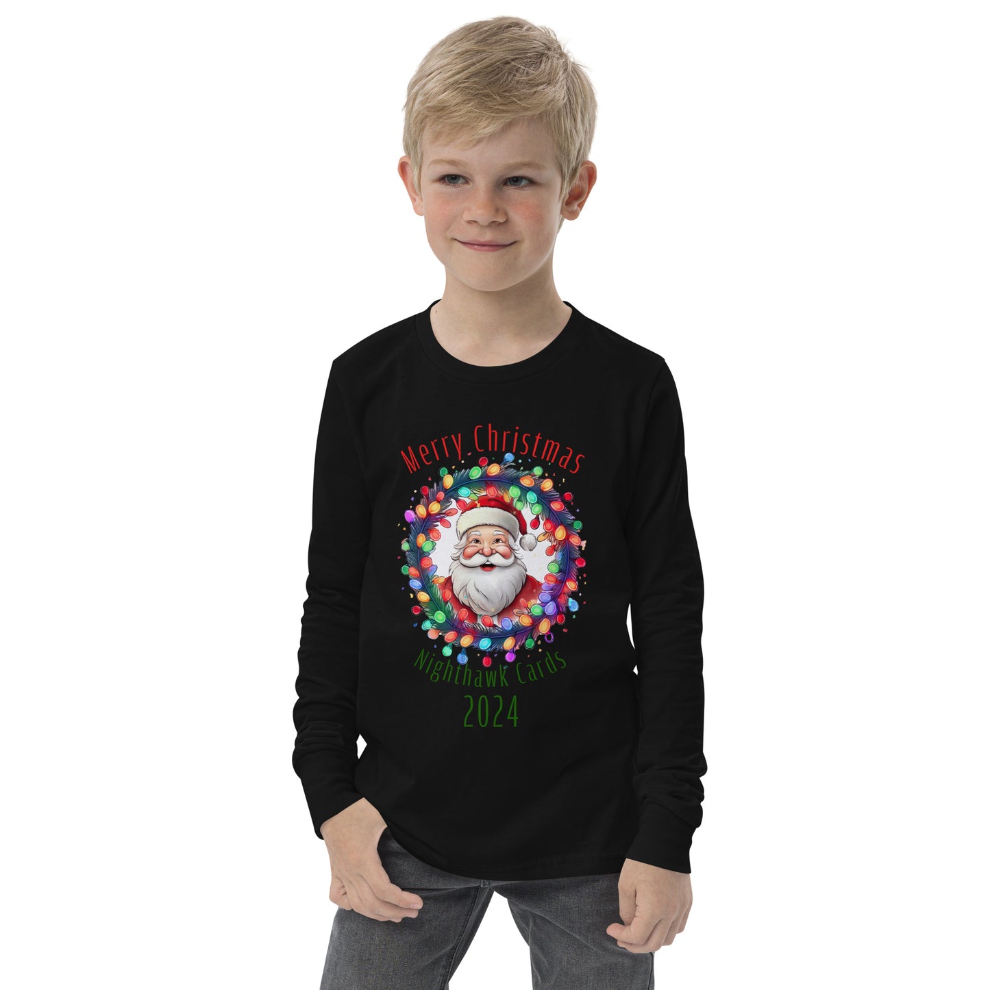 Nighthawk Cards Christmas 2024 Youth long sleeve tee