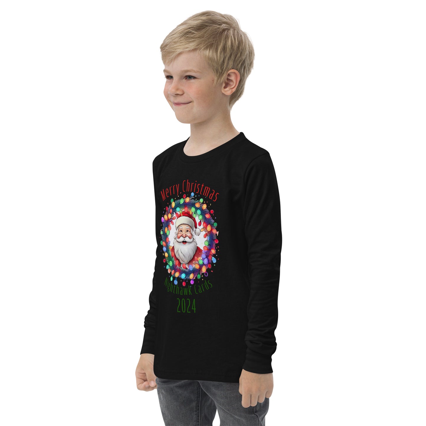 Nighthawk Cards Christmas 2024 Youth long sleeve tee