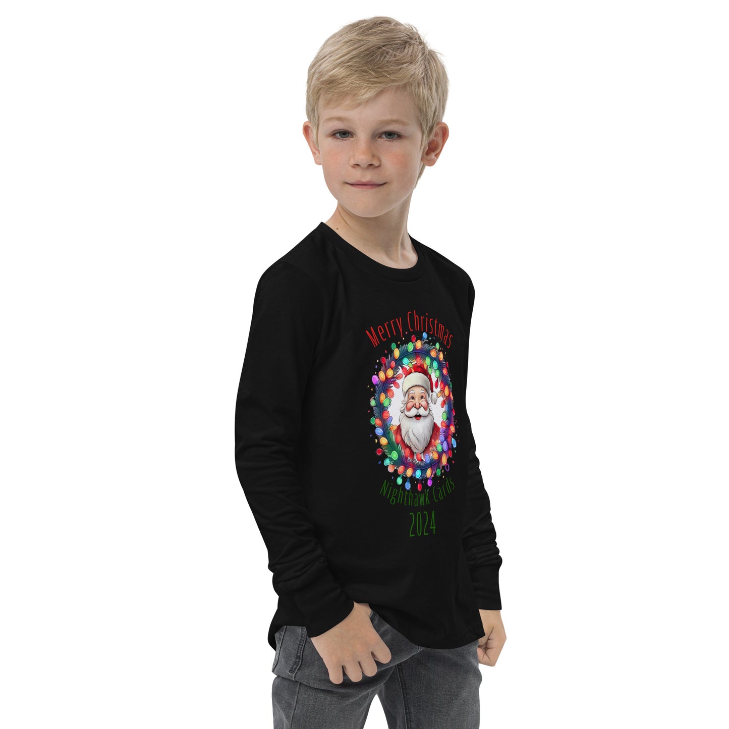 Nighthawk Cards Christmas 2024 Youth long sleeve tee