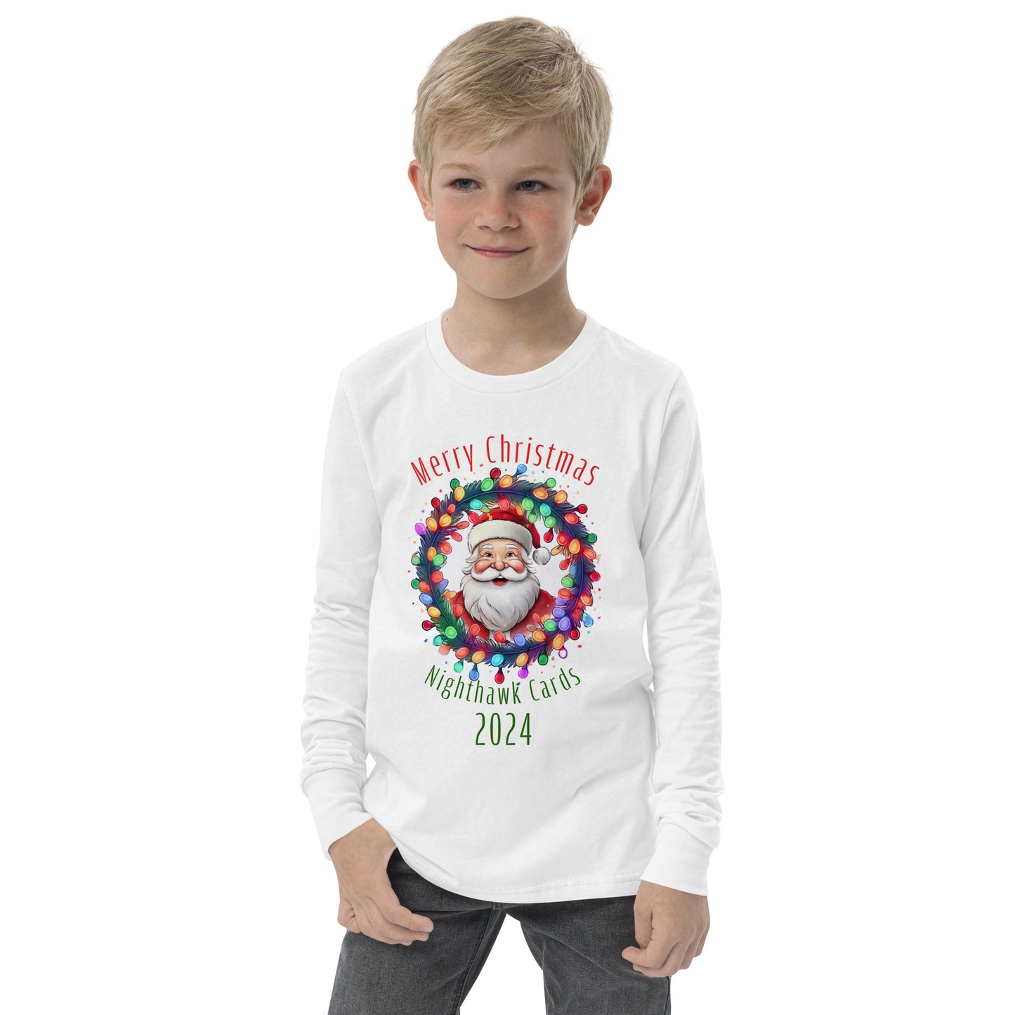 Nighthawk Cards Christmas 2024 Youth long sleeve tee