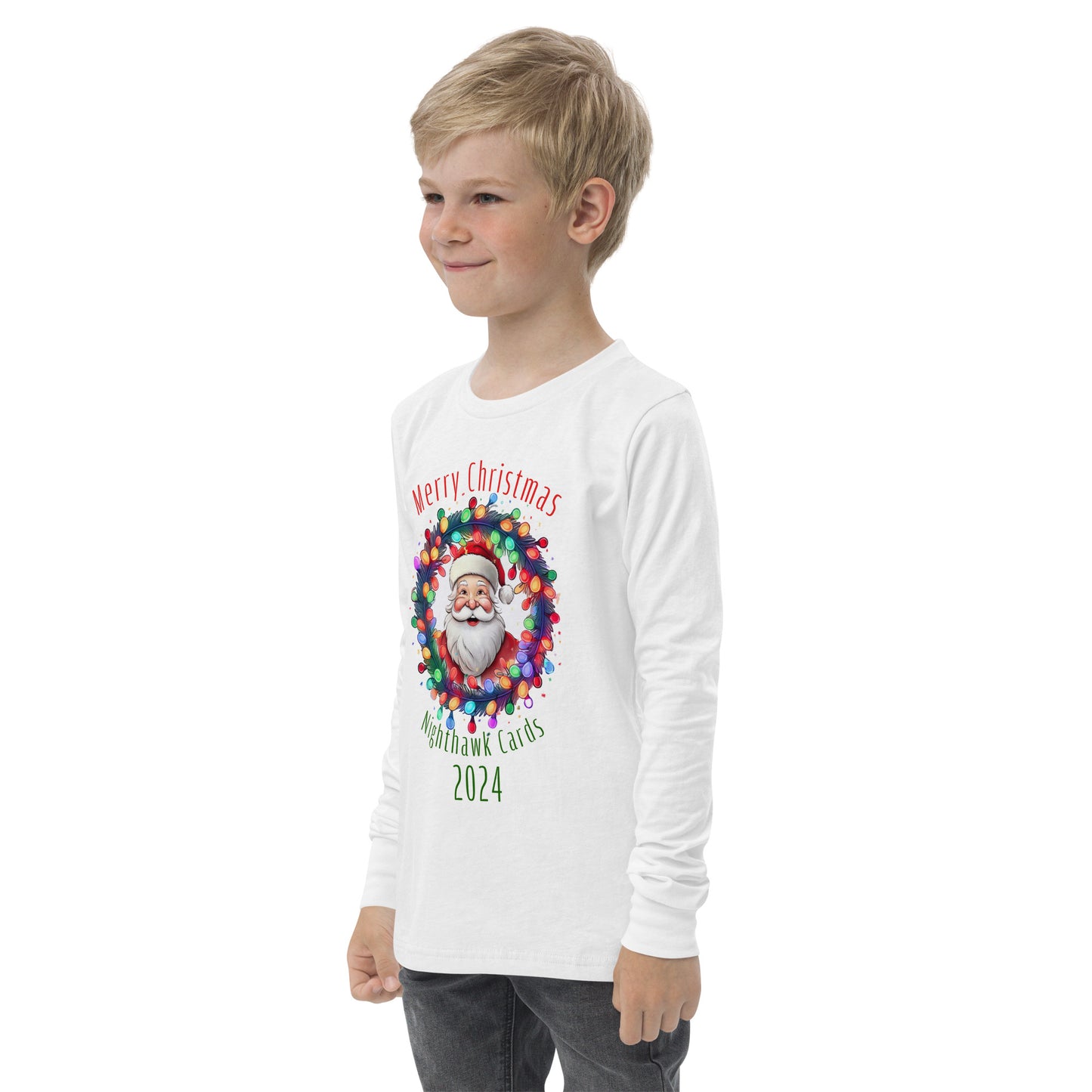 Nighthawk Cards Christmas 2024 Youth long sleeve tee