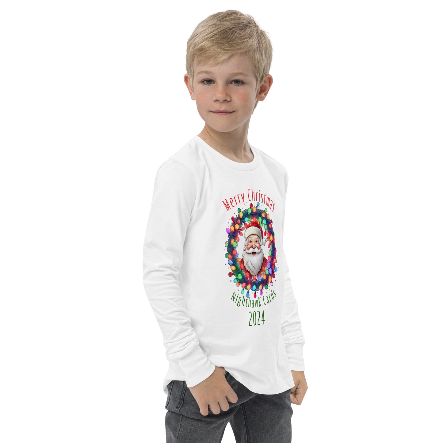 Nighthawk Cards Christmas 2024 Youth long sleeve tee